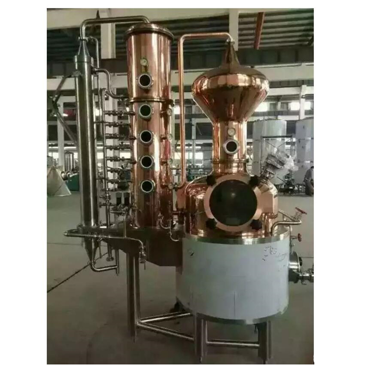 Equipo de destilería de cobre de vodka de ginebra de ron de whisky de calidad