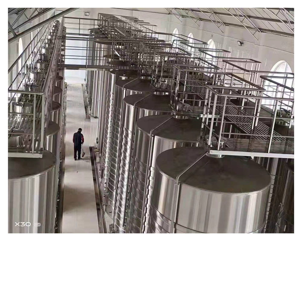 Chaqueta de enfriamiento vino Fermation Tank Equipo de fermentación de acero inoxidable
