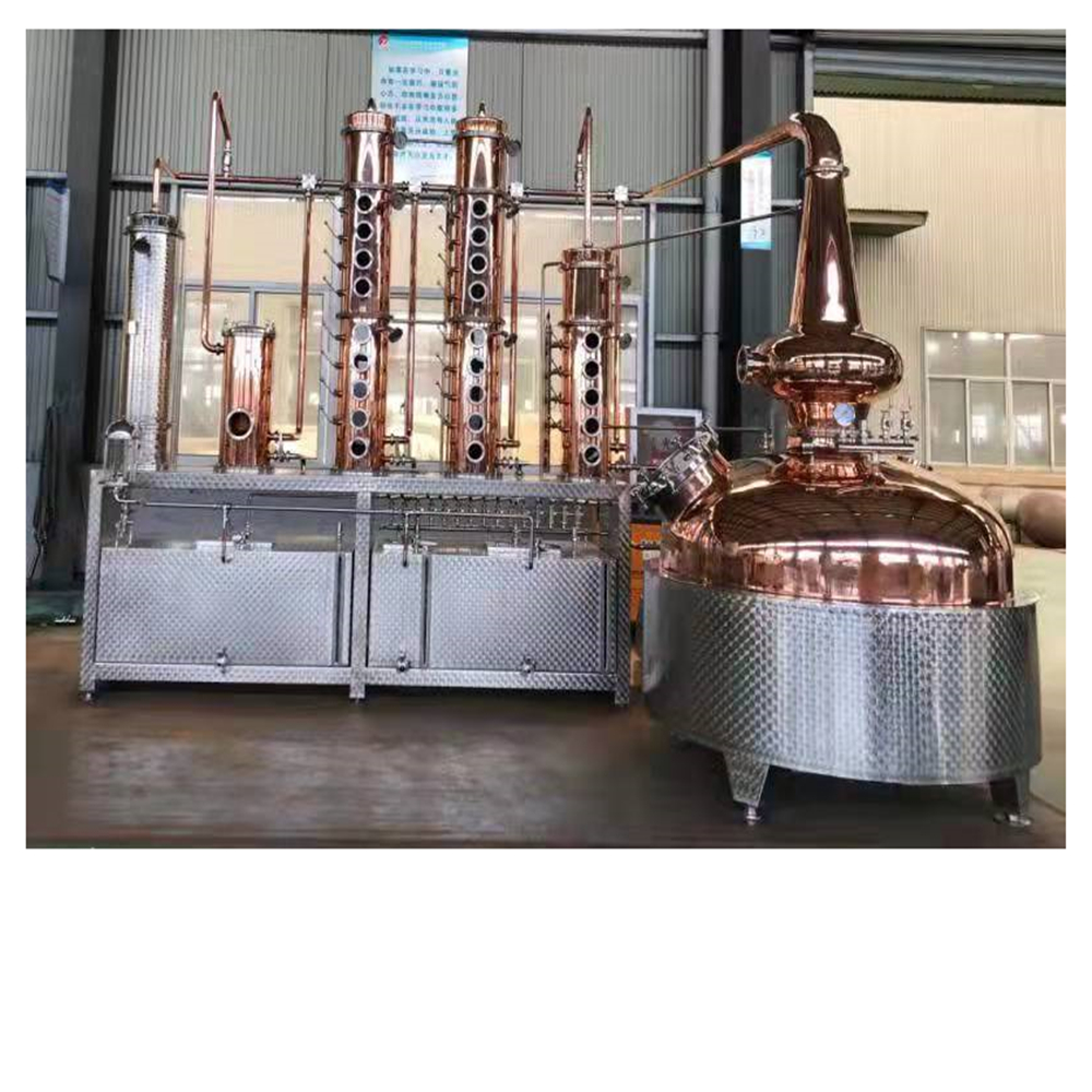 Equipo de destilería de bourbon americano de 400 galones Destilador de vino